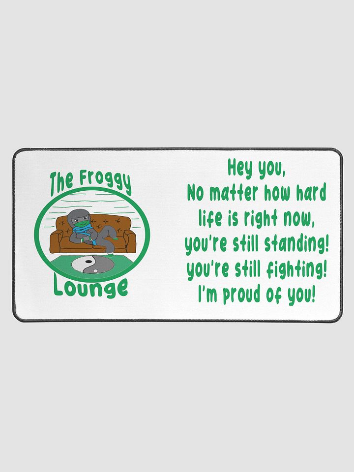hey you desk mat - green product image (1)