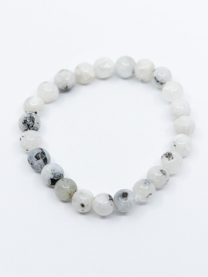 Rainbow Moonstone Bead Bracelet product image (1)
