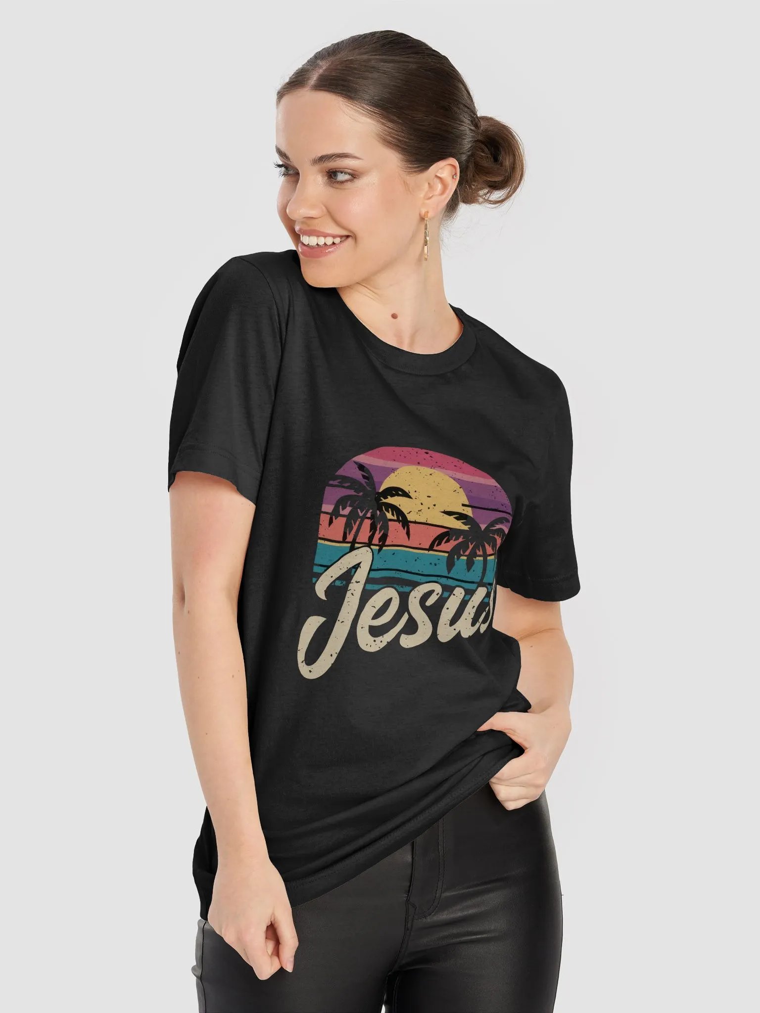 Retro Sunset Jesus T-Shirt product image (8)