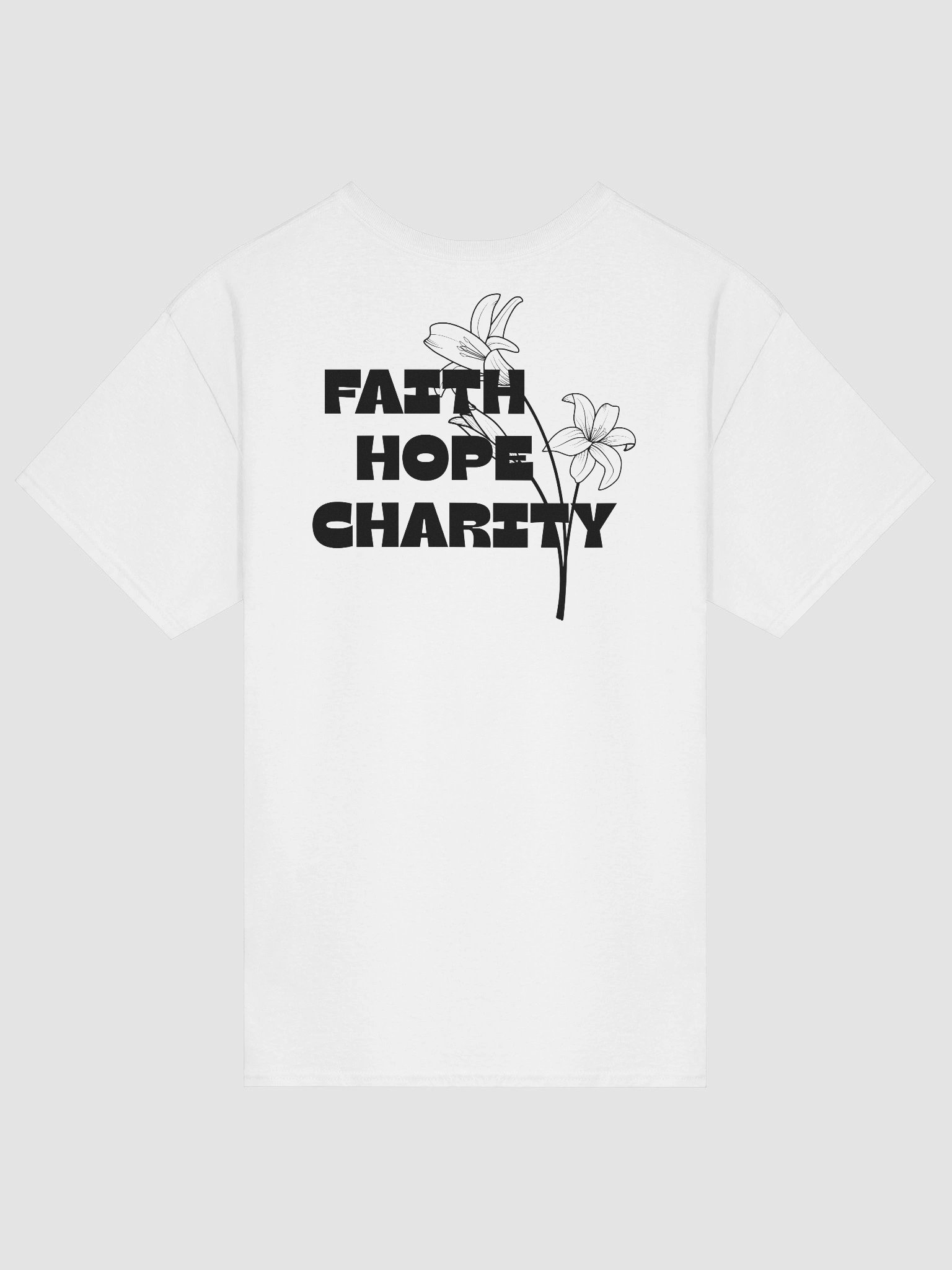 Faith Hope Charity Essential Heavy Cotton Tee - Light product image (2)