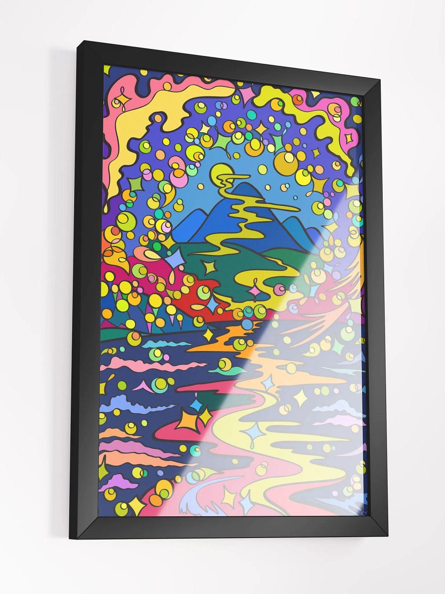 Psychedelic Pathway Matte Poster - Moon Path product image (17)