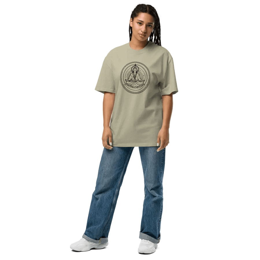 [Meditation 3 - Black] Oversized T-Shirt product image (21)