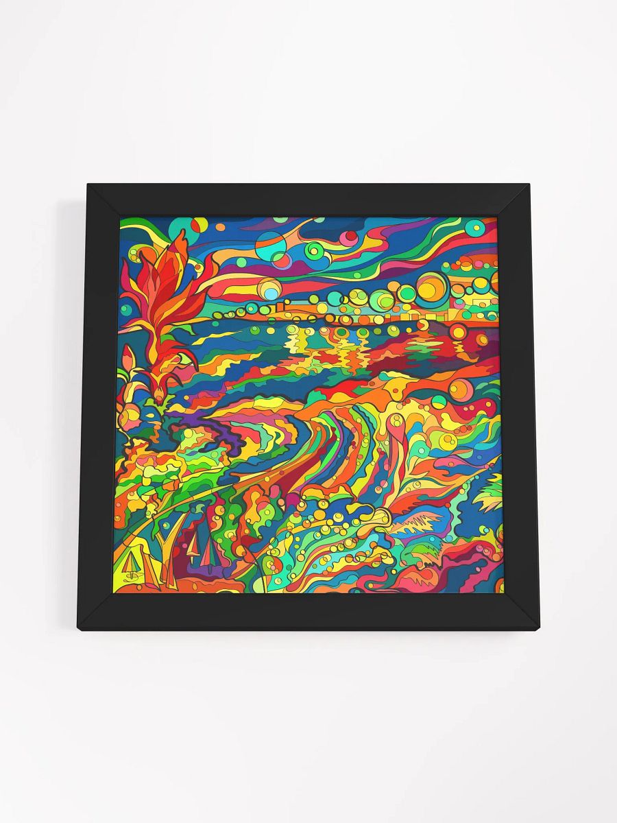 Ethereal Waves Framed Poster - Night Beach product image (4)