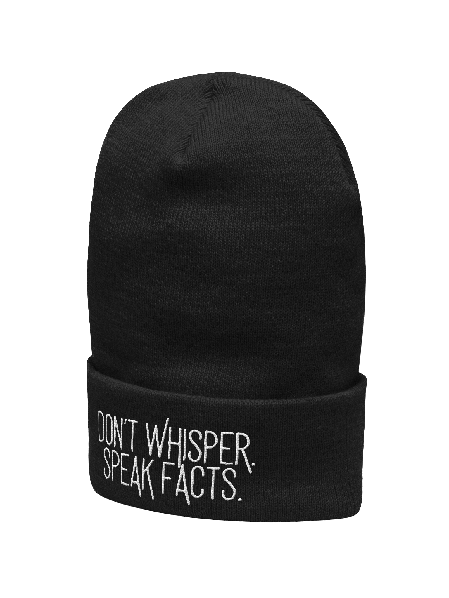 Don’t Whisper. Speak Facts. Beanie product image (15)