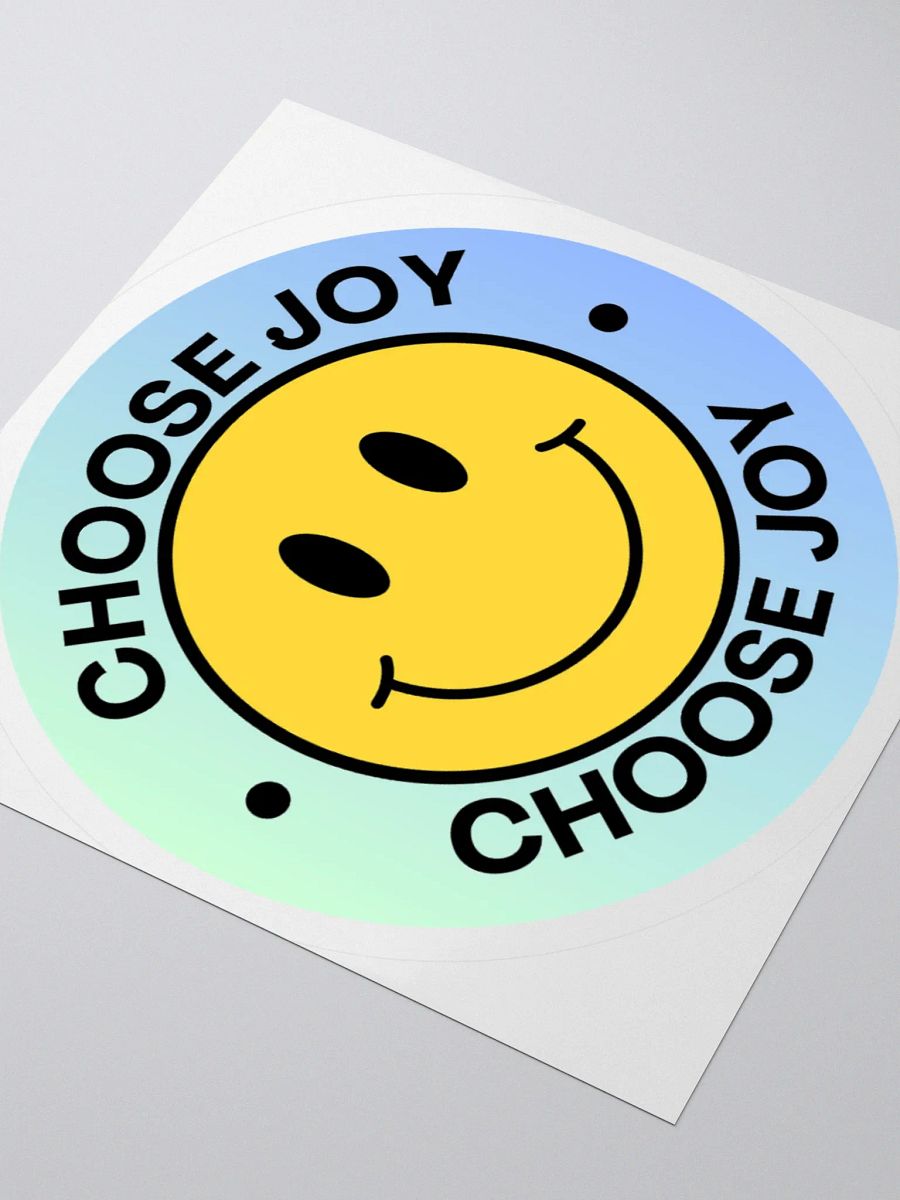 Choose Joy Smiley Vinyl Sticker product image (7)