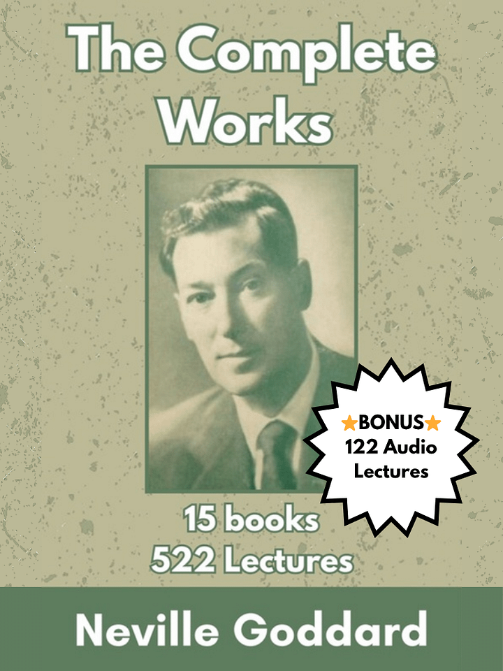 The Complete Works of Neville Goddard 15 Books & 522 Lectures + ⭐BONUS⭐ - 25% OFF product image (1)