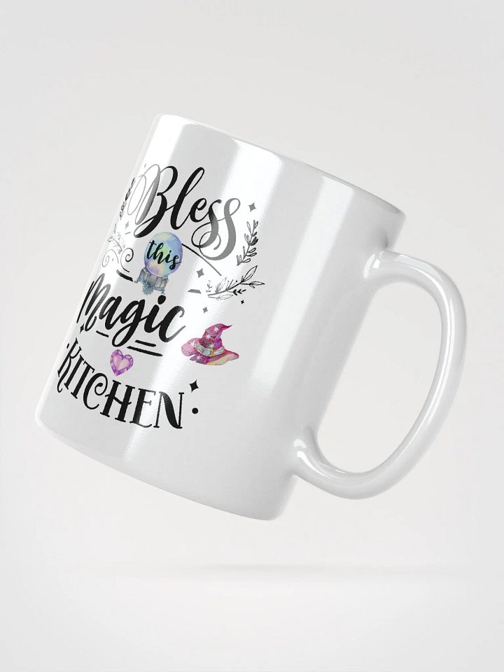 Bless This Magic Kitchen WHITE GLOSSY MUG - Witchy, Kitchen Witch, Magic Kitchen Gift product image (2)