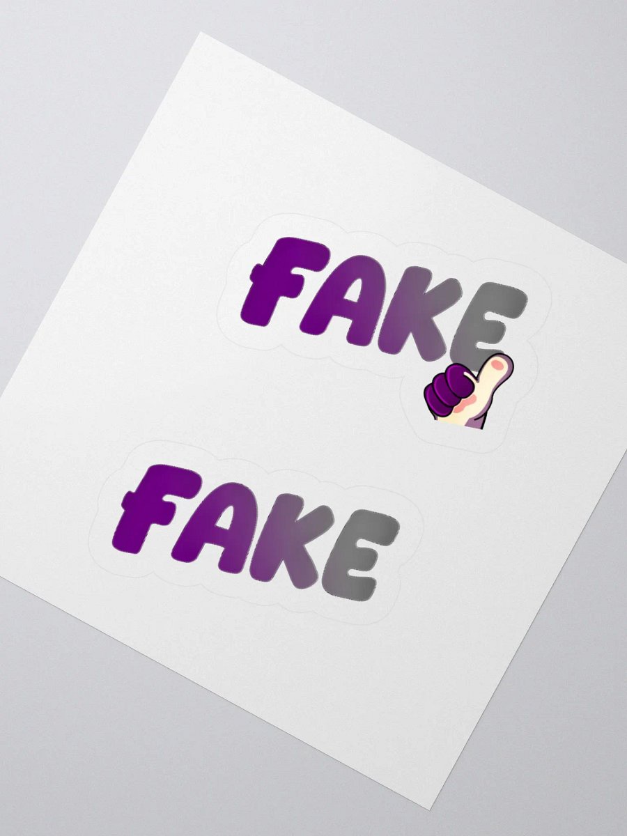 Fake and Fake Thumb Kiss Cut Stickers product image (4)