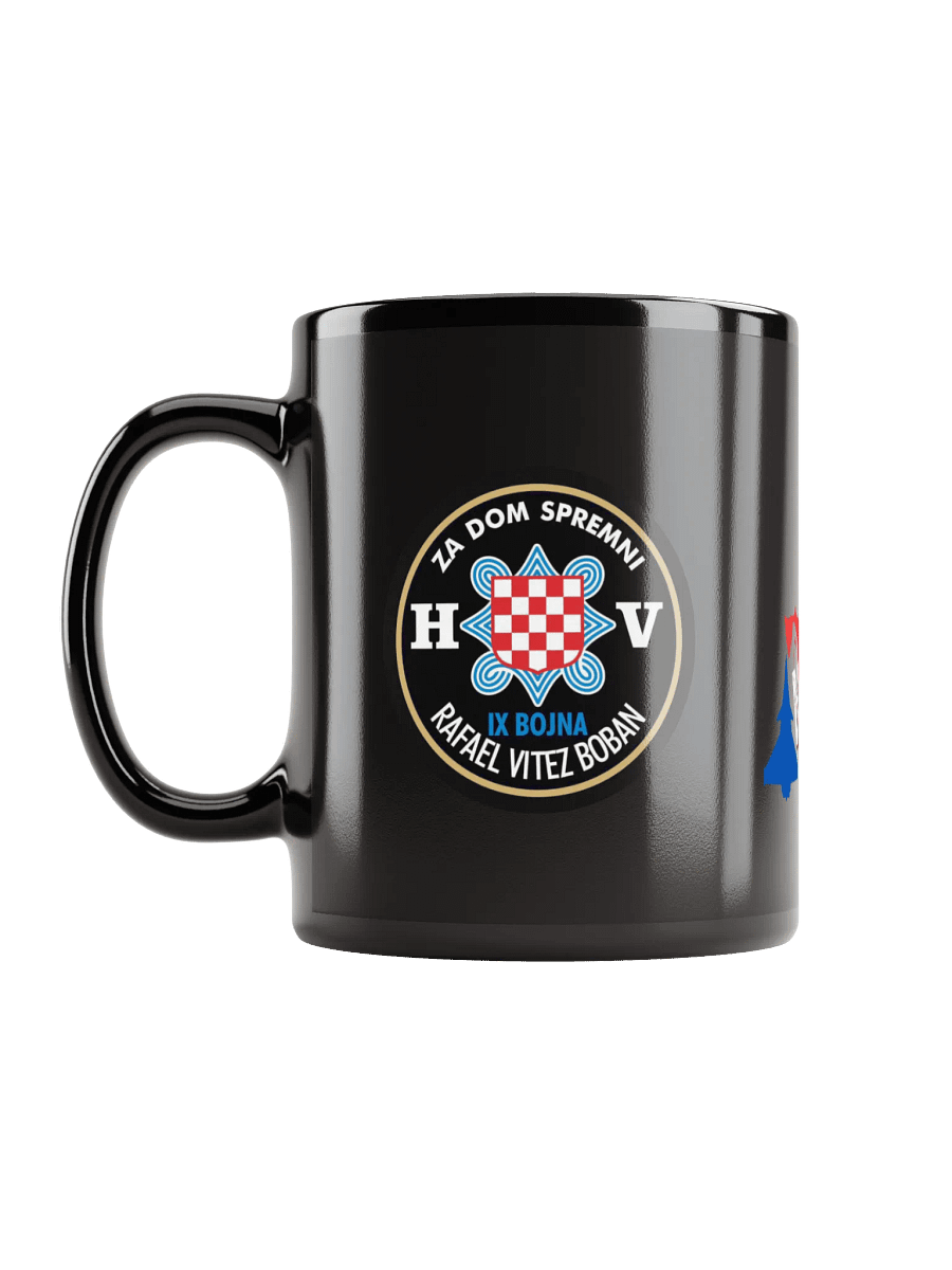 IX Bojna Rafael Vitez Boban Black Glossy Mug product image (11)
