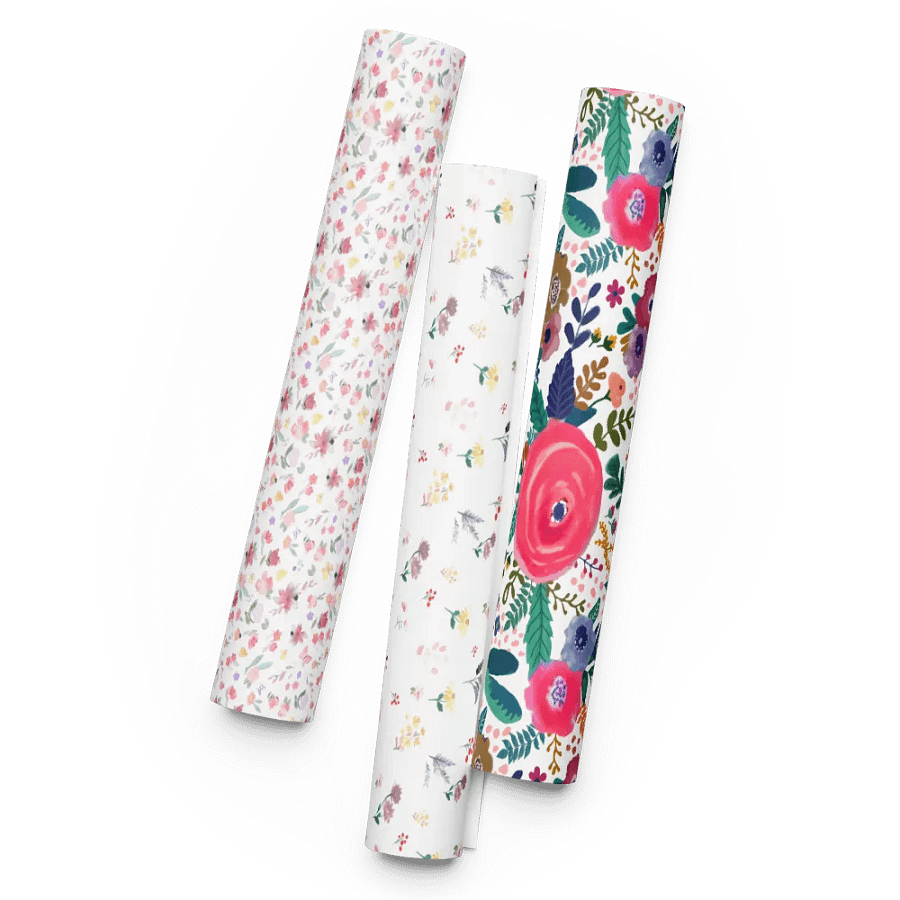 Watercolor Floral Wrapping Sheet Set product image (5)
