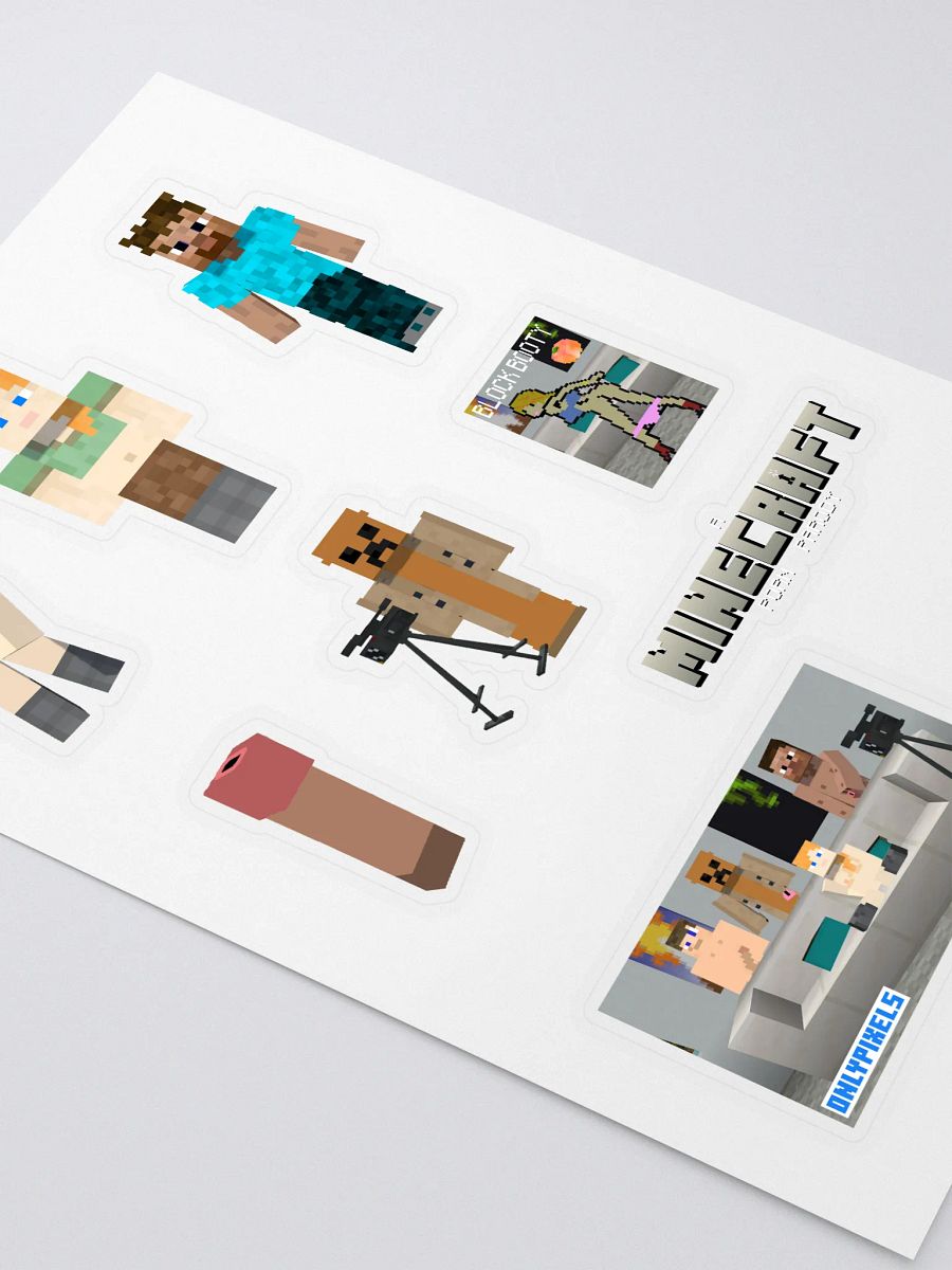 A Minecraft P*rn Parody Sticker Pack product image (3)