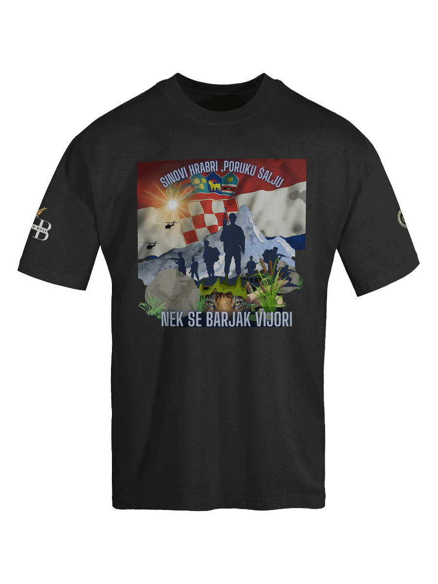 Crowned PNB Oversized Faded T-Shirt Tigrovi Oluja95 product image (5)
