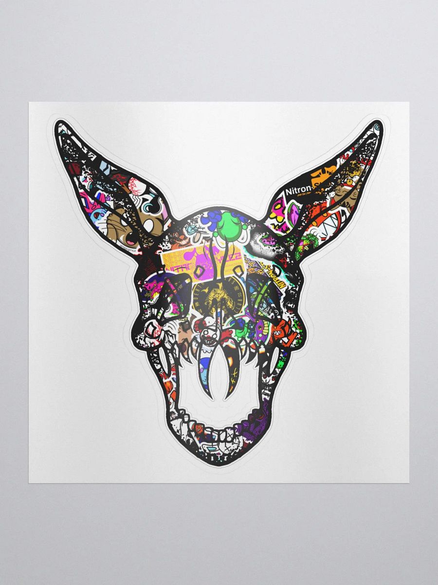 Wave 5 - Sticker Bomb Classic Rabbit Skull Kiss Cut Sticker product image (3)