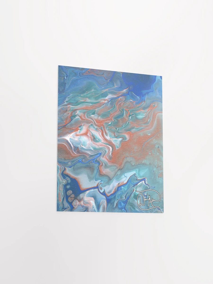 Metallic Orange Fluid Acrylic Print product image (3)