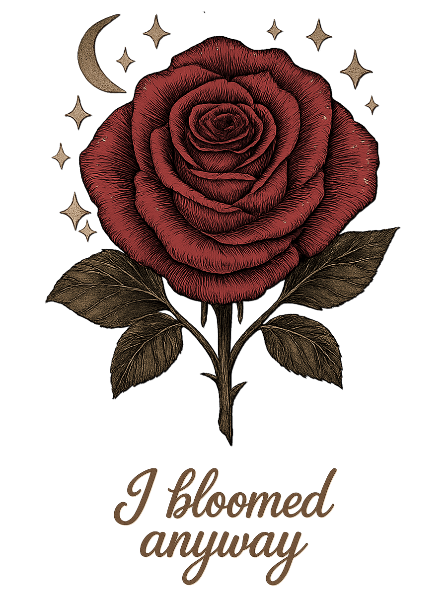 I Bloomed Anyway – Noir V-Neck Edition product image (2)