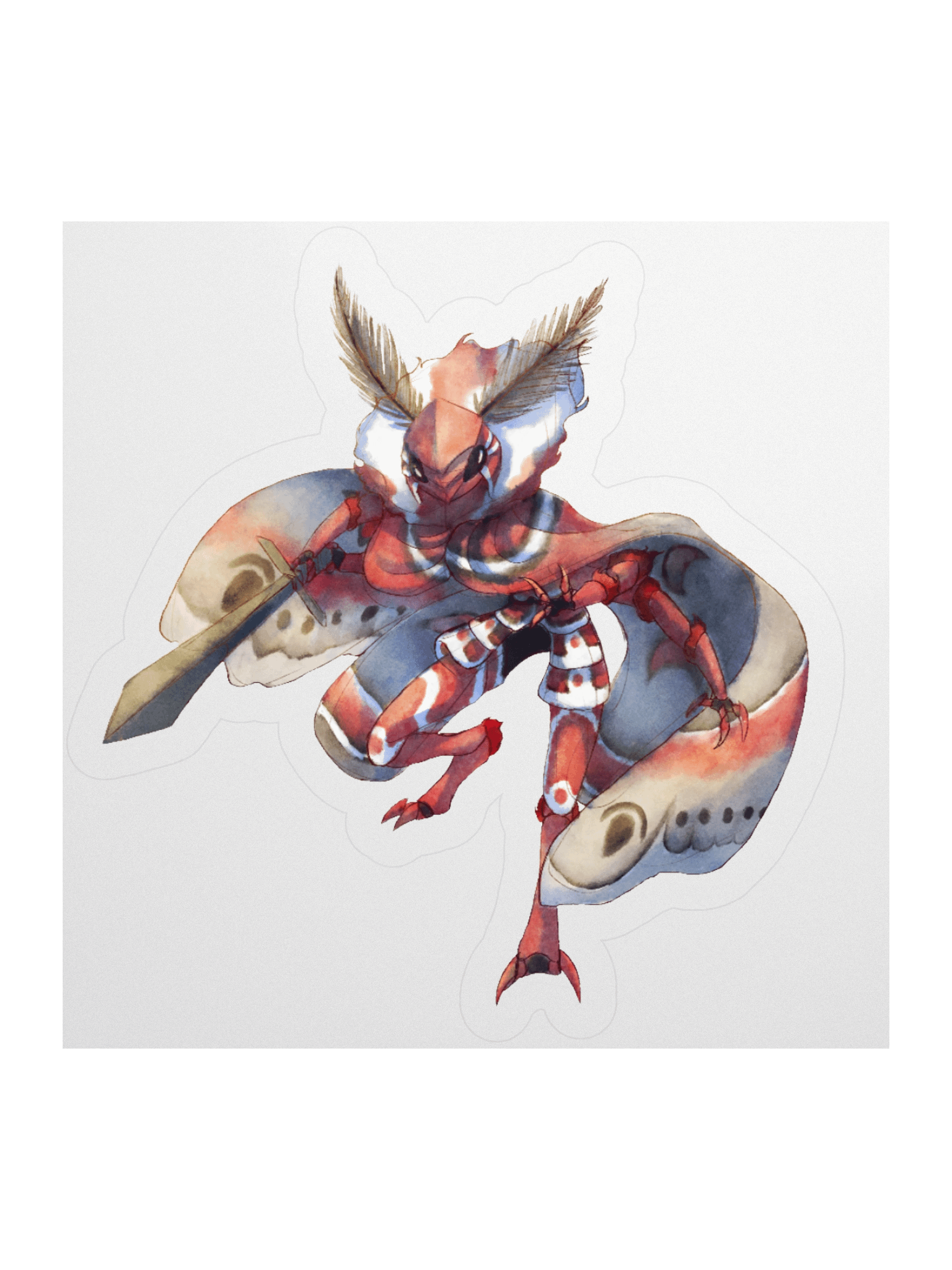 Moth Knight - sticker product image (2)