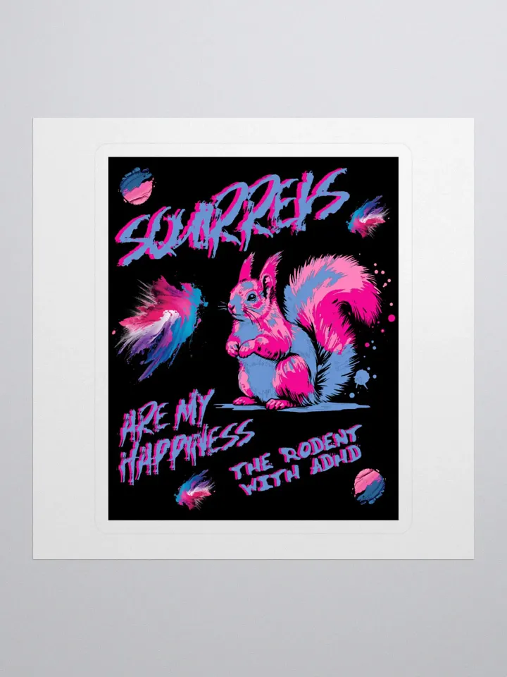 Vibrant Squirrel Happiness Stickers product image (1)