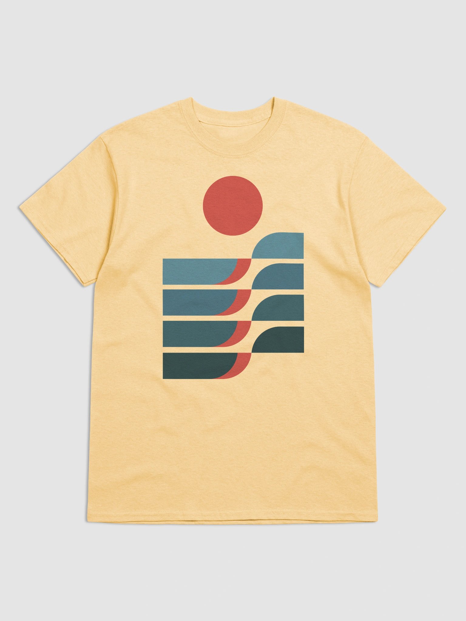 Rolling sea waves graphic T-Shirt product image (3)