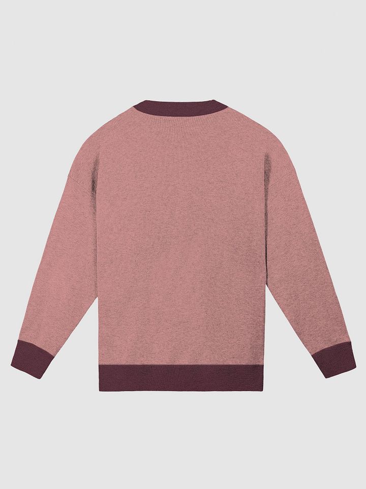ONE ANOTHER (lg. lined design, maroon and pink) knitwear relaxed crewneck product image (9)
