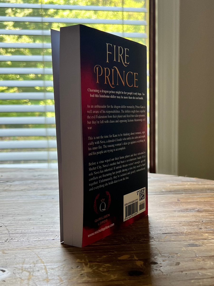 SIGNED: Fire Prince (Qurilixen Lords #4) Paperback product image (6)