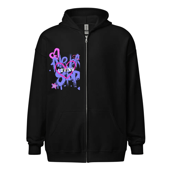 Never Stop Loving Zip Up Hoodie product image (1)