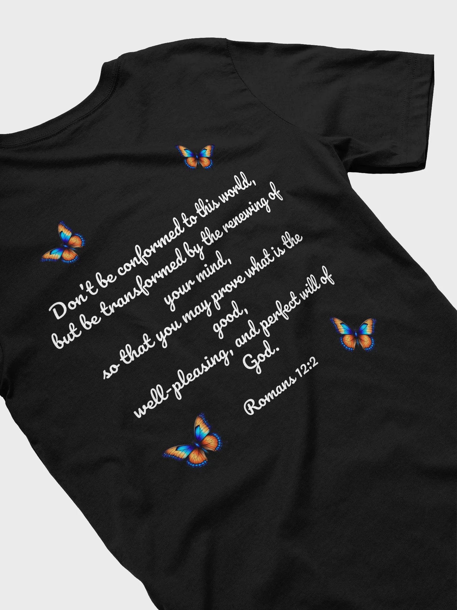 Transformed Butterfly T-Shirt (Black) product image (4)
