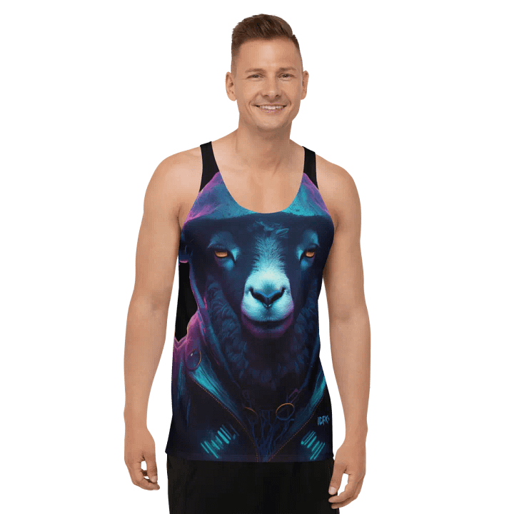 IDFKtv Black Sheep Full Color Tank Top product image (2)