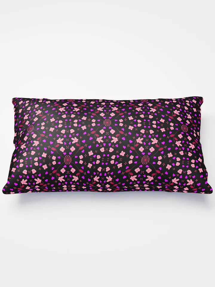 Hearts and Flowers Dark Pillow product image (2)