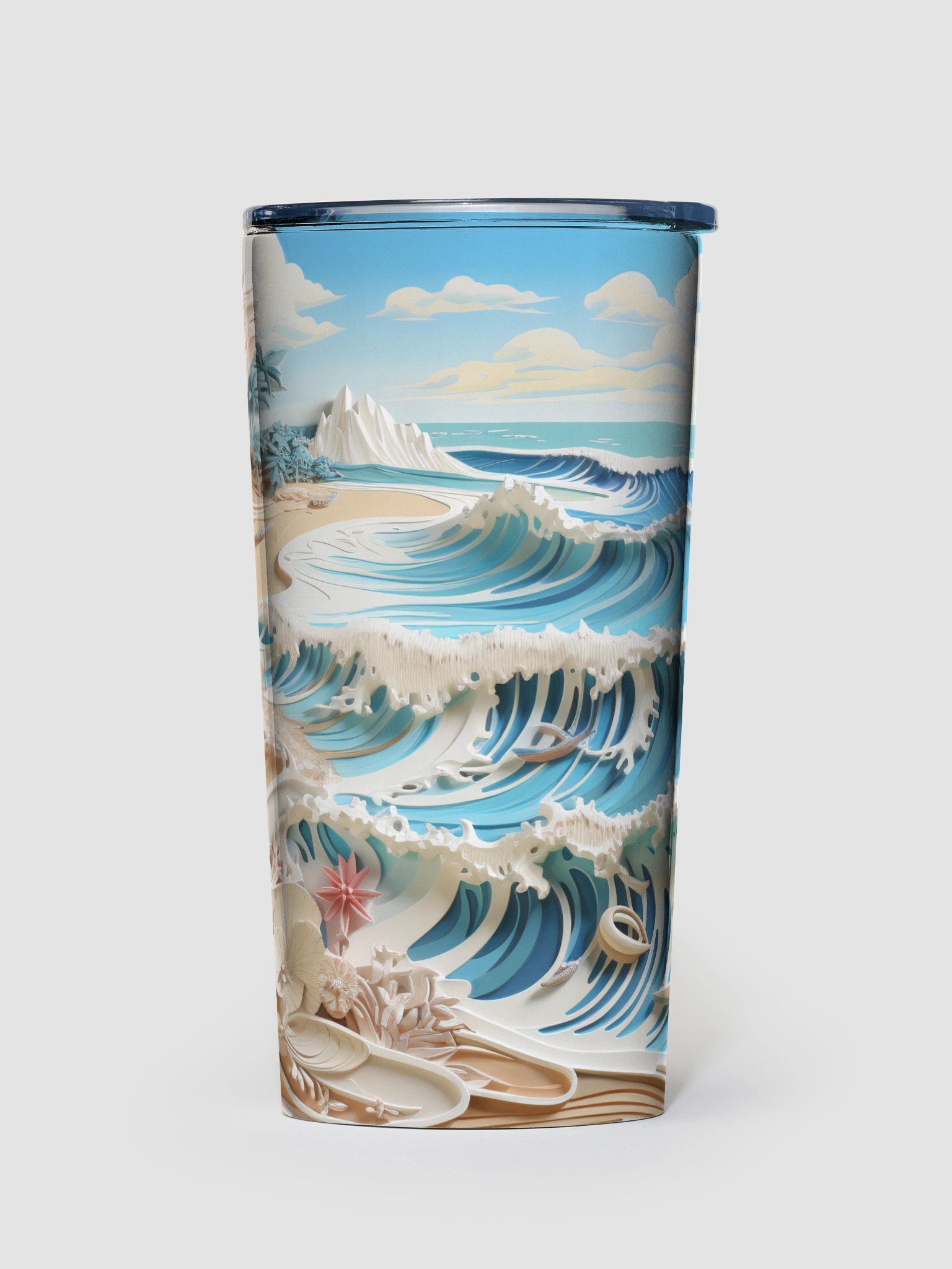 Tropical Waves Stainless Steel Tumbler product image (1)