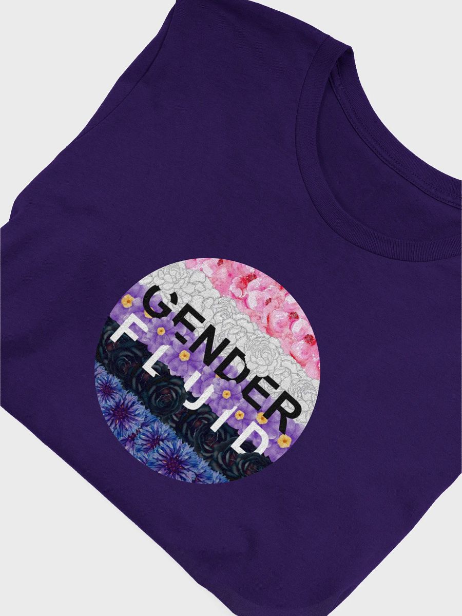 floral genderfluid t-shirt product image (5)