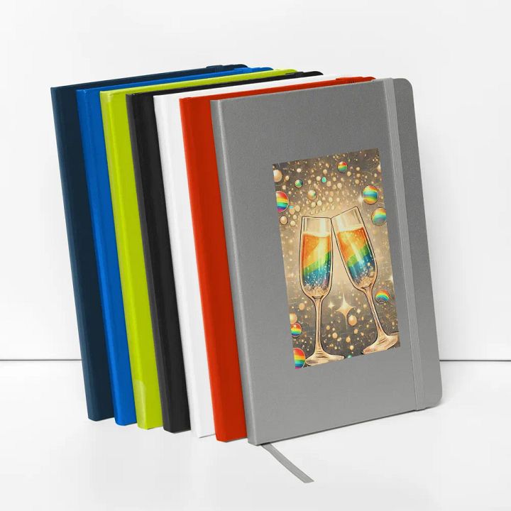 Rainbow Champagne Celebration Journal / Guestbook - LIME product image (2)
