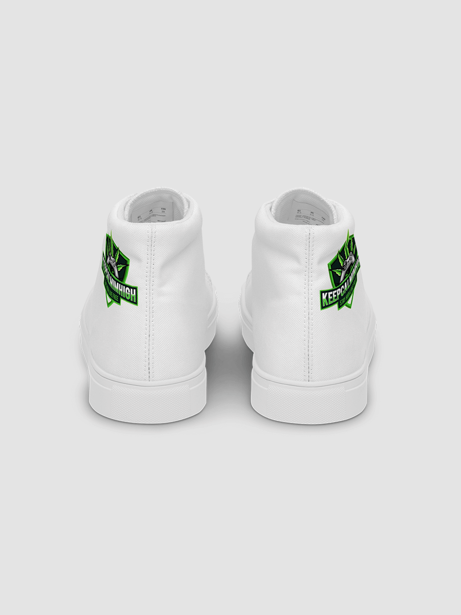[keepcalmimhigh] Women's High Top Canvas Shoes product image (4)