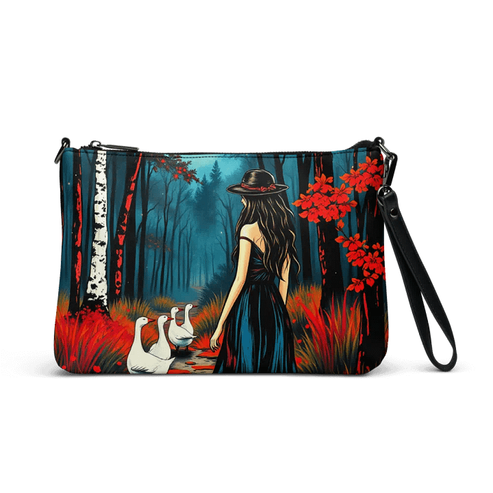 premium faux leather Enchanted Forest Wanderlust Crossbody Bag product image (1)