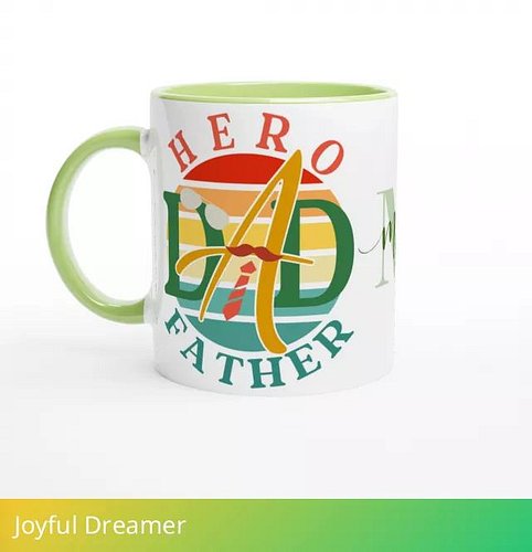 Personalized 11oz Ceramic Mug | Hero Dad Father👇

Celebrate the incredible dads in your life with our vibrant 'Hero Dad Fathe...