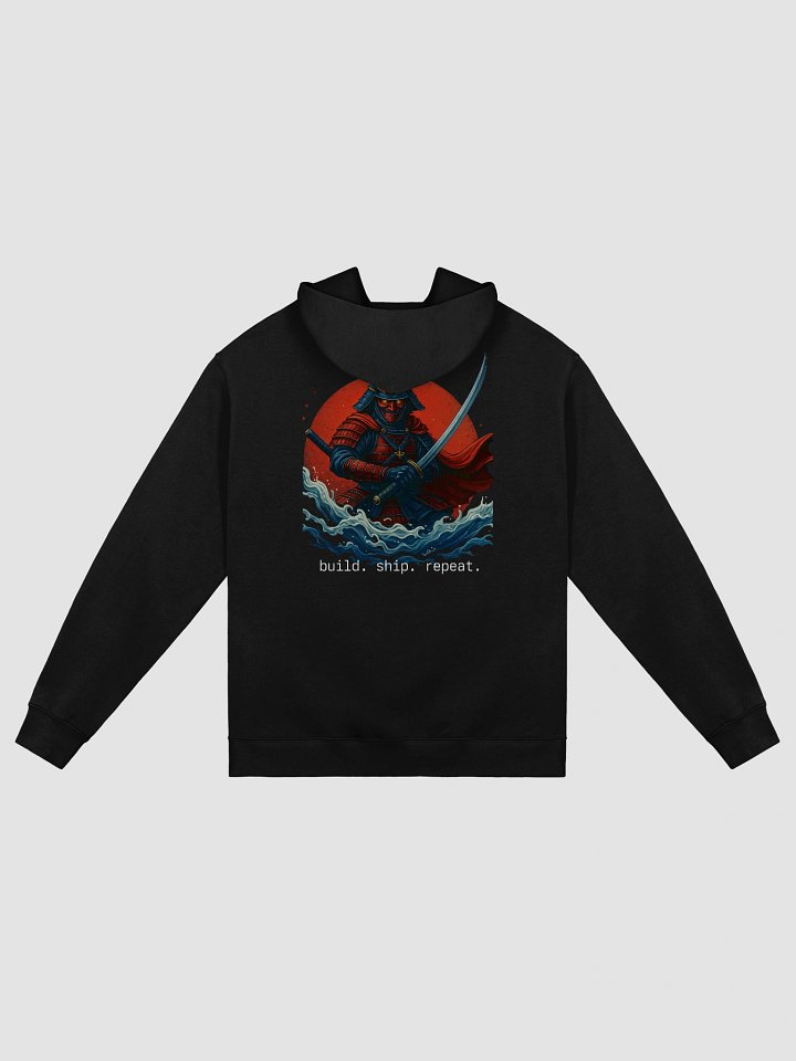 mitte.ai + build ⚔️ ship hoodie with samurai illustration product image (2)