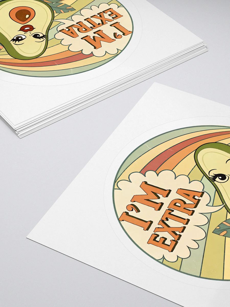 Extra Guac Kiss Cut Stickers product image (10)