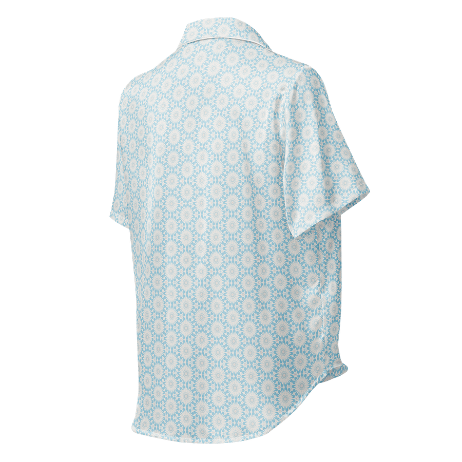 Daisies on a Light Blue Short Sleeve Pajama Top product image (2)