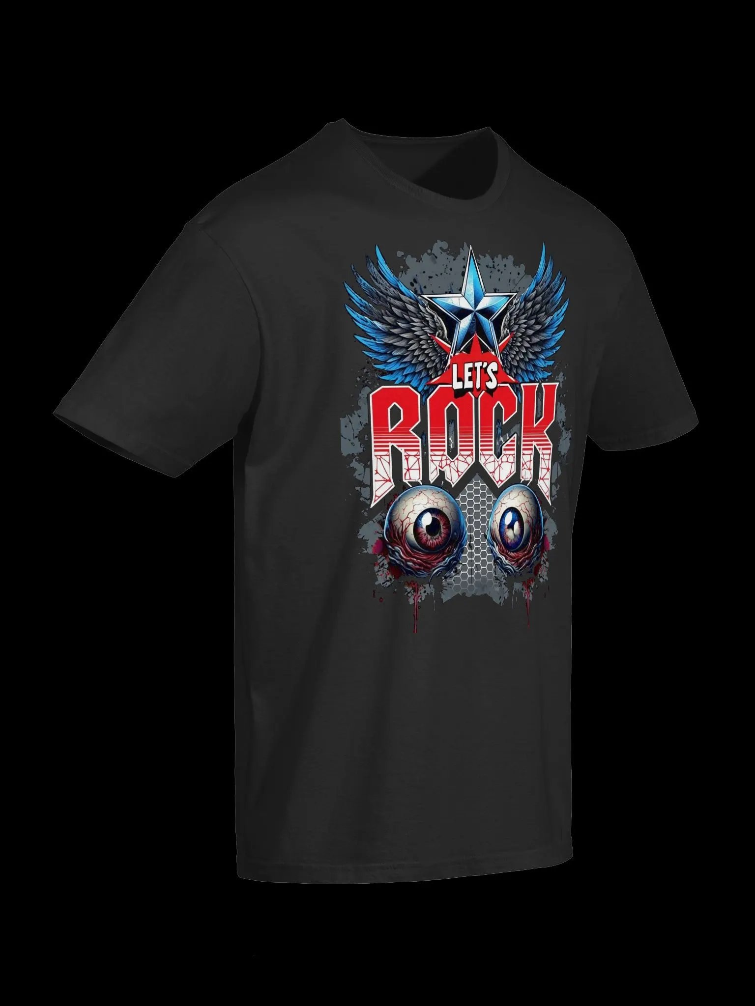 Let's Rock! Edgy Rock and Roll T-Shirt product image (10)