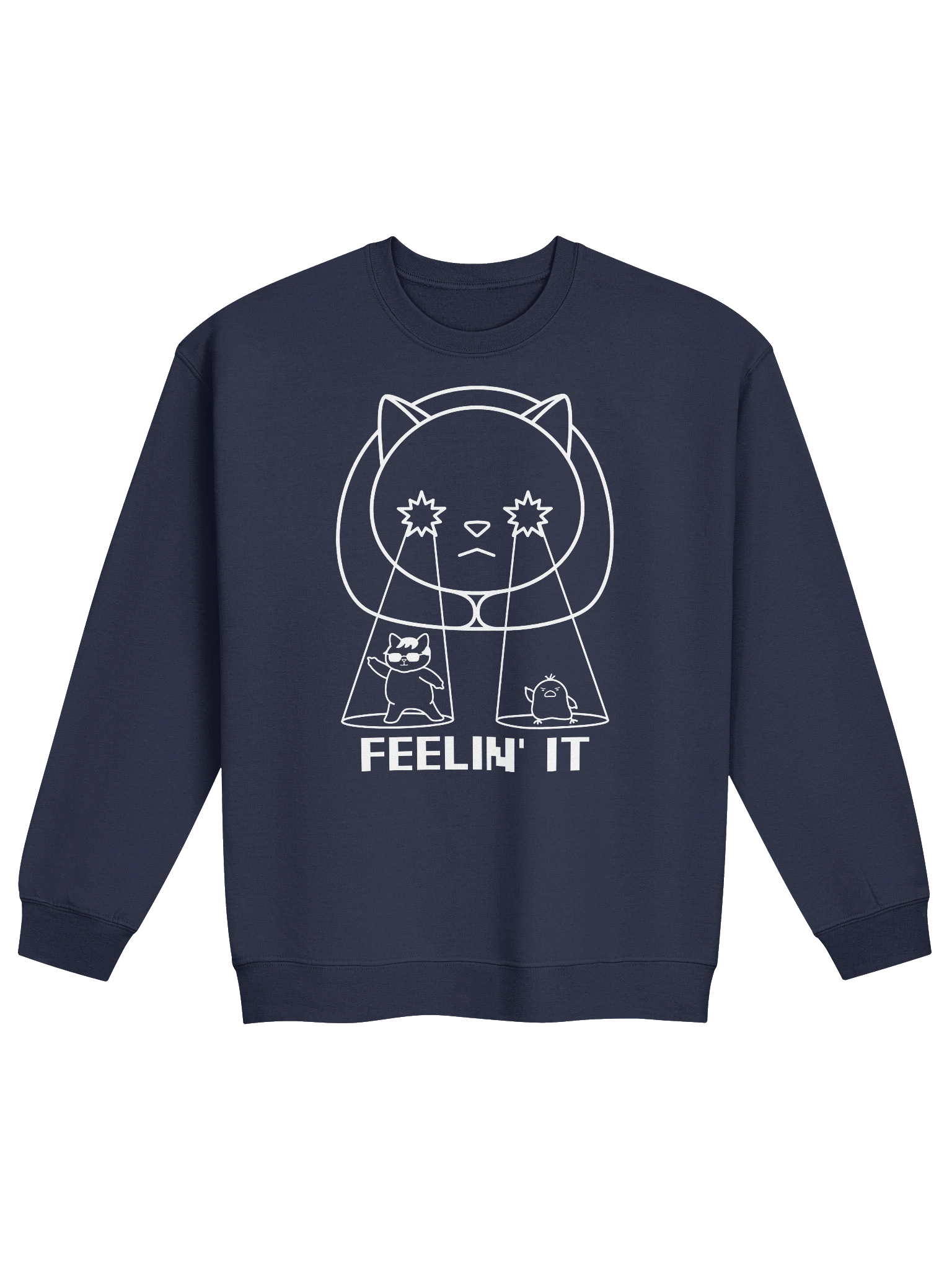 Goromi the Cat in Wig (Surreally Spotlighted Dancing) - Unisex Adult Sweatshirt product image (1)