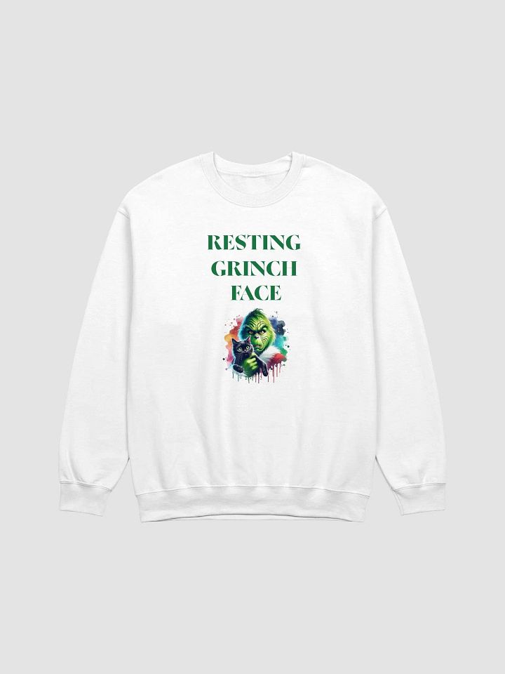 Resting Grinch Face Crewneck Sweatshirt product image (21)