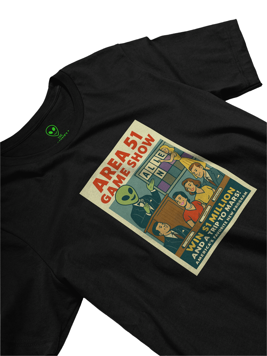 Area 51 Game Show Roswell Aliens 1950's Retro Poster T-Shirt product image (32)
