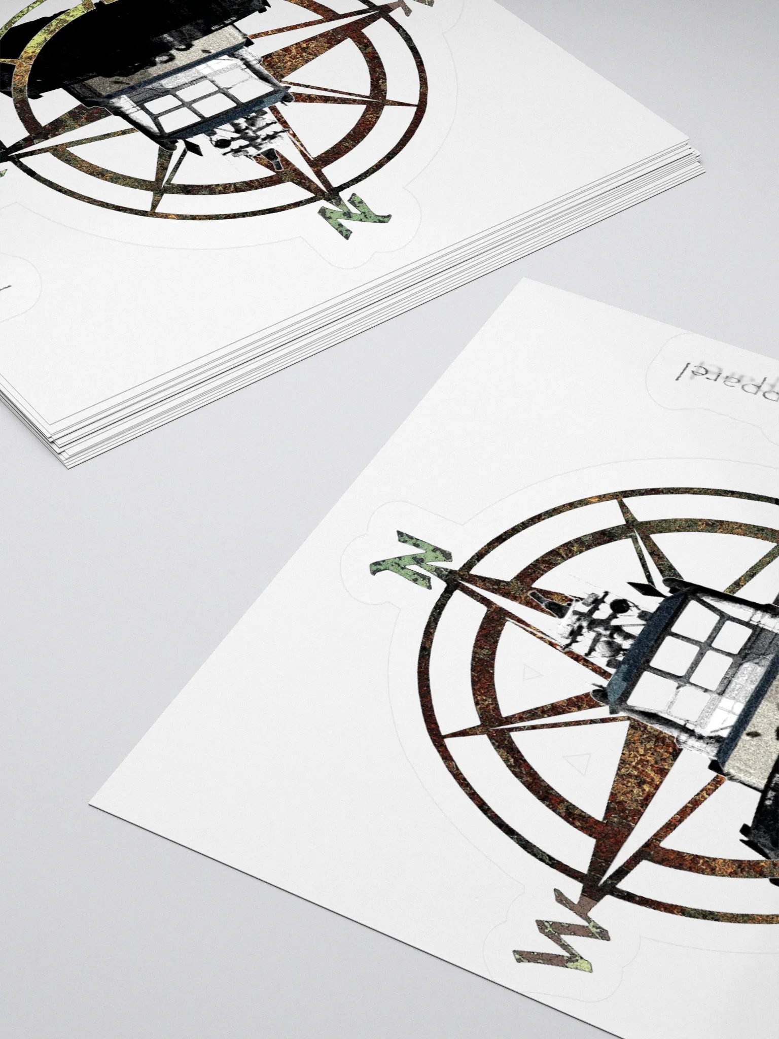 Compass Rose Pacific Titan Kiss Cut Stickers product image (13)