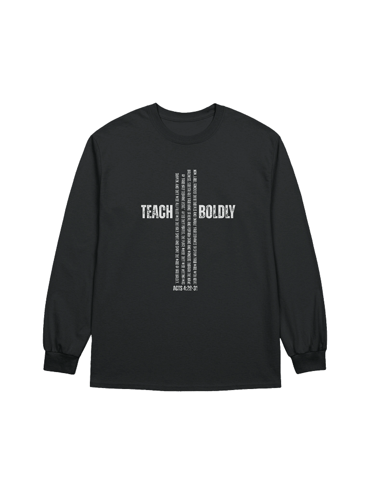 Teach Boldly Long Sleeve Cross Tee – Gildan Ultra Cotton product image (1)