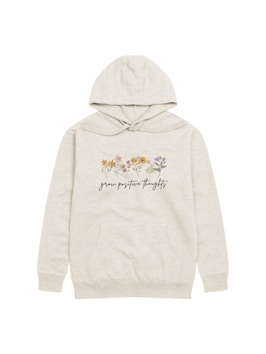 Grow Positive Thoughts Floral Hoodie product image (3)