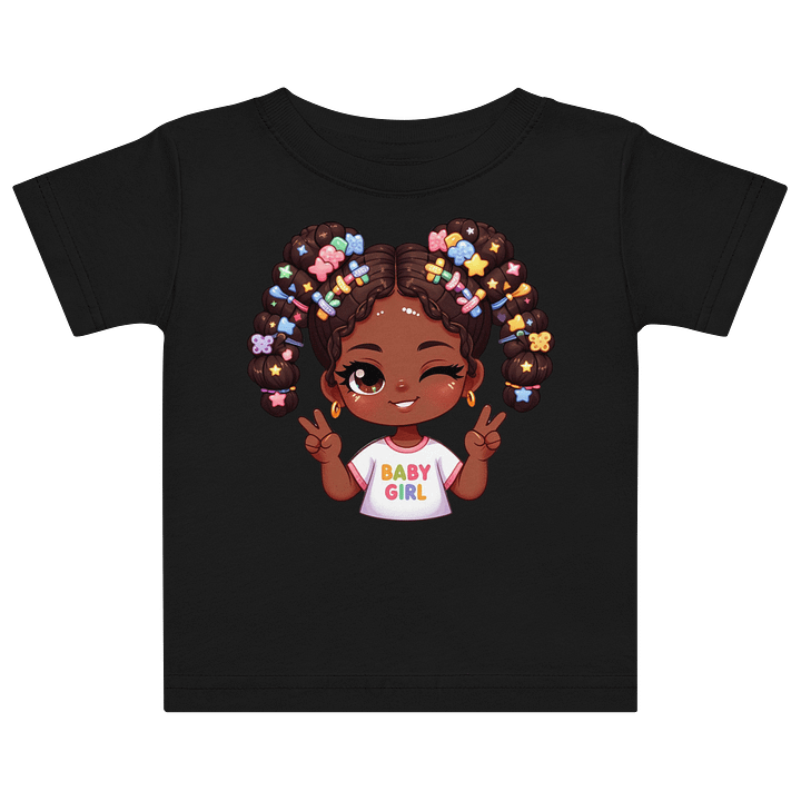 Starry Baby Girl Cartoon T-Shirt product image (1)