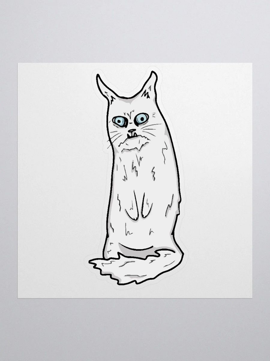 WEIRD FUCKIN CAT STICKER product image (2)