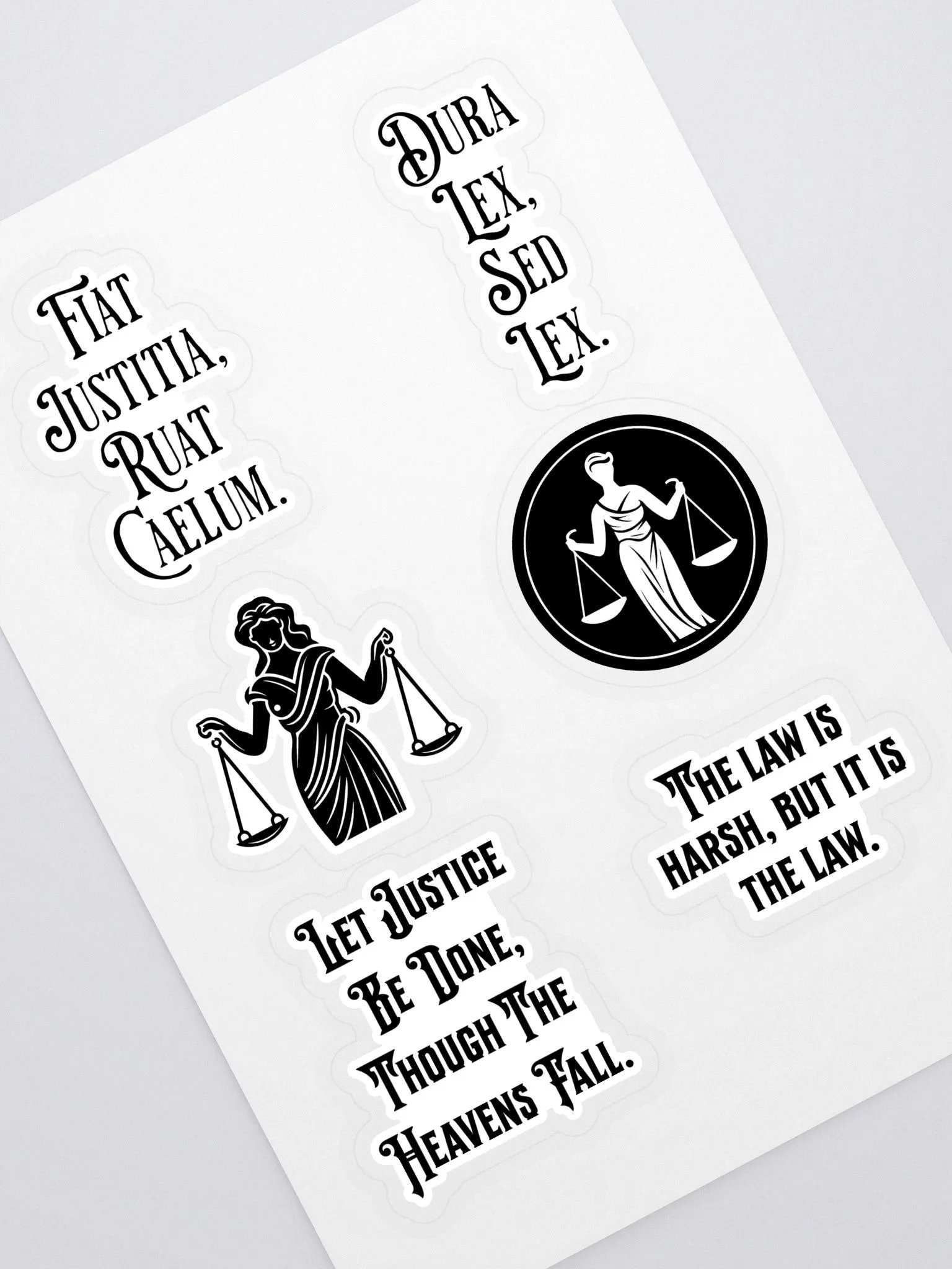 Latin Saying About Law Stickers product image (1)
