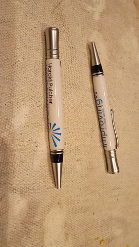 So I only turned 2 pens at TheLab.ms - Everyone's Makerspace .  I see my name on one..... I wonder whose name is on the other?