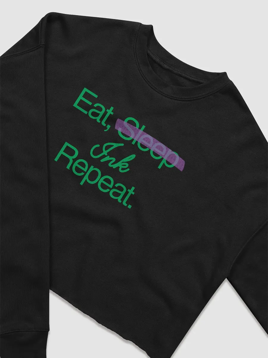 "Eat Ink Repeat" Cropped Sweater product image (3)