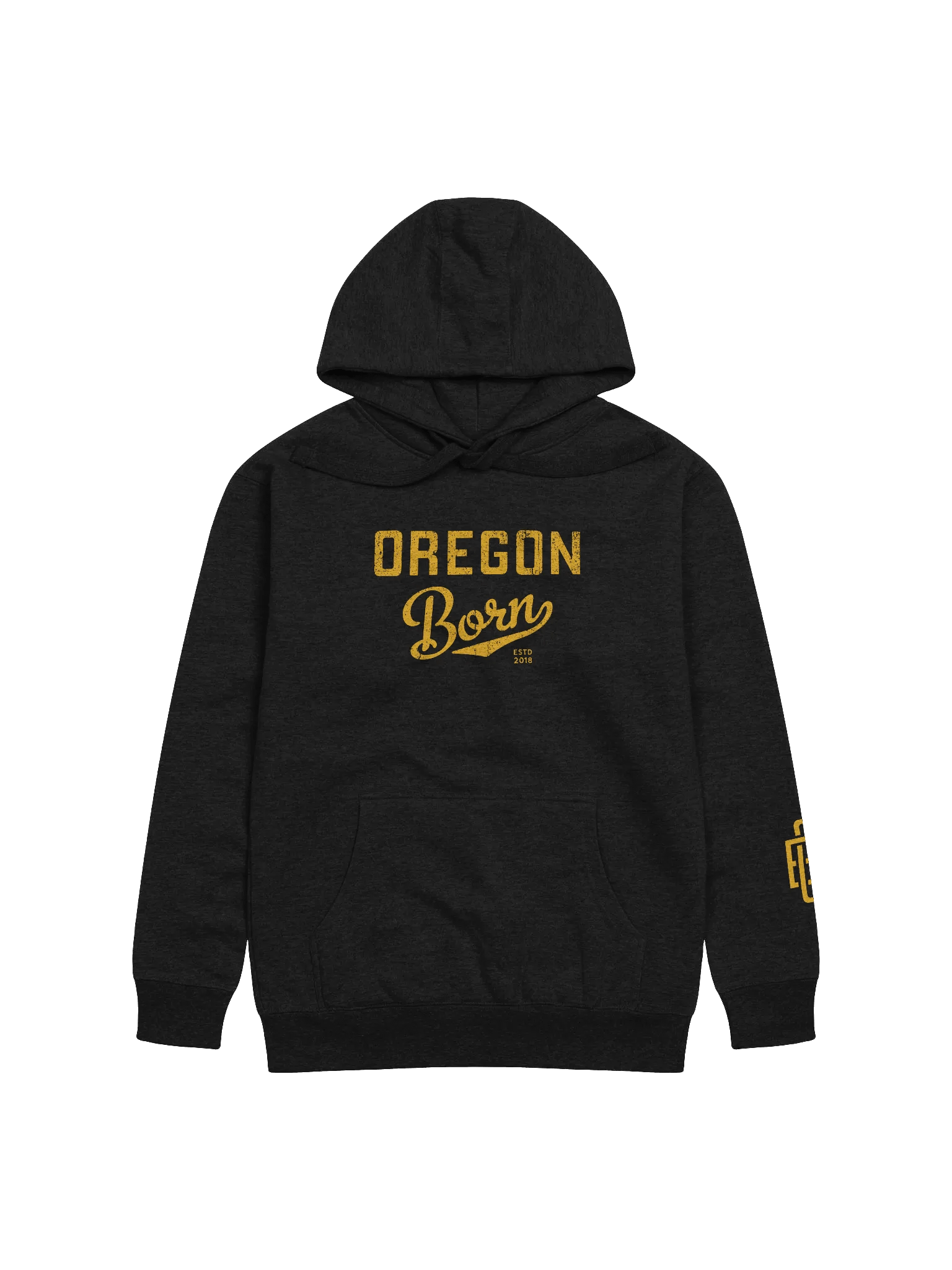 Golden Oregon Born Unisex Hoodie product image (1)